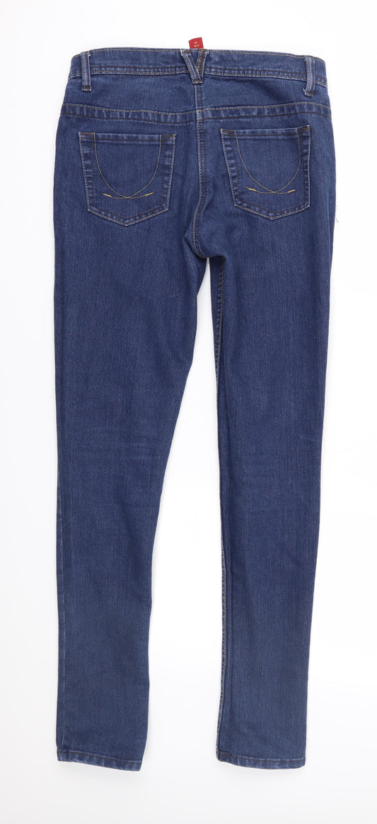 Denim & Co. Womens Blue  Denim Skinny Jeans Size 10 L32 in