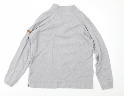 Easy Mens Grey  Knit Pullover Jumper Size L