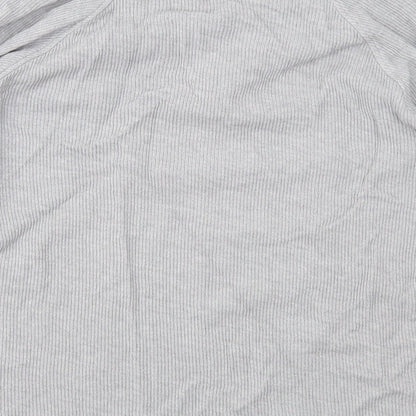 Easy Mens Grey  Knit Pullover Jumper Size L