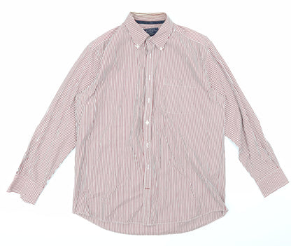 Mens UK Size L Charles Tyrwhitt Red  Button-Up Long Sleeve Casual Shirt