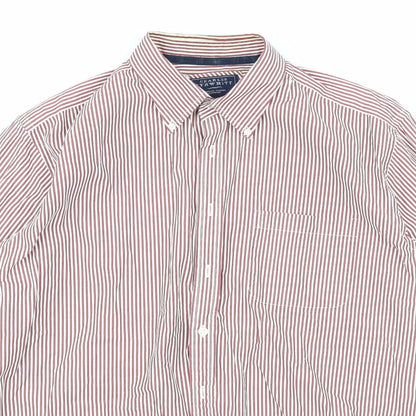 Mens UK Size L Charles Tyrwhitt Red  Button-Up Long Sleeve Casual Shirt