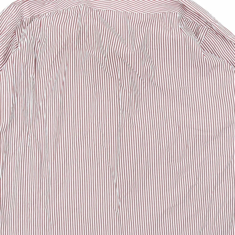 Mens UK Size L Charles Tyrwhitt Red  Button-Up Long Sleeve Casual Shirt