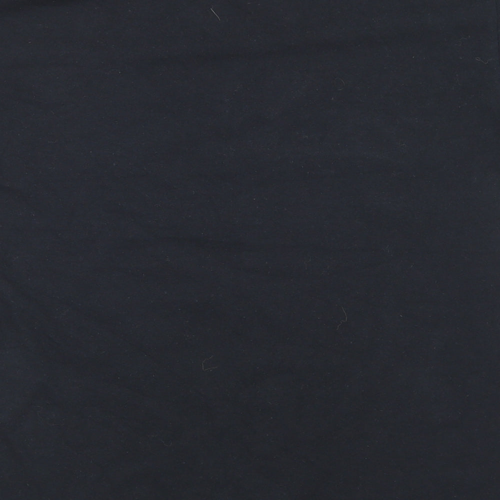 Womens UK Size M Gildan Black Basic T-Shirt
