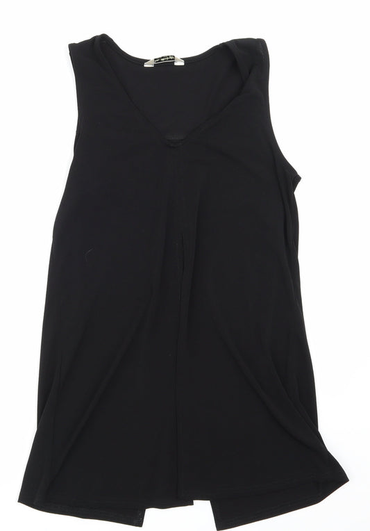 Miss Selfridge Womens Black   Basic Blouse Size 8