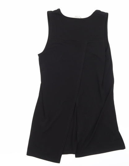 Womens UK Size 8 Miss Selfridge Black Basic Blouse