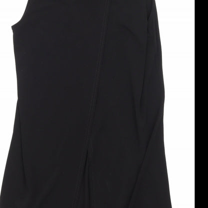 Womens UK Size 8 Miss Selfridge Black Basic Blouse
