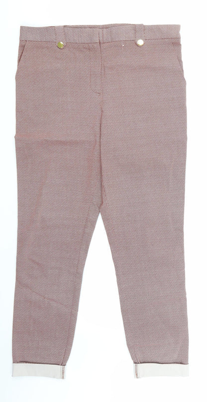 TU Womens Red Check  Sweatpants Trousers Size 12