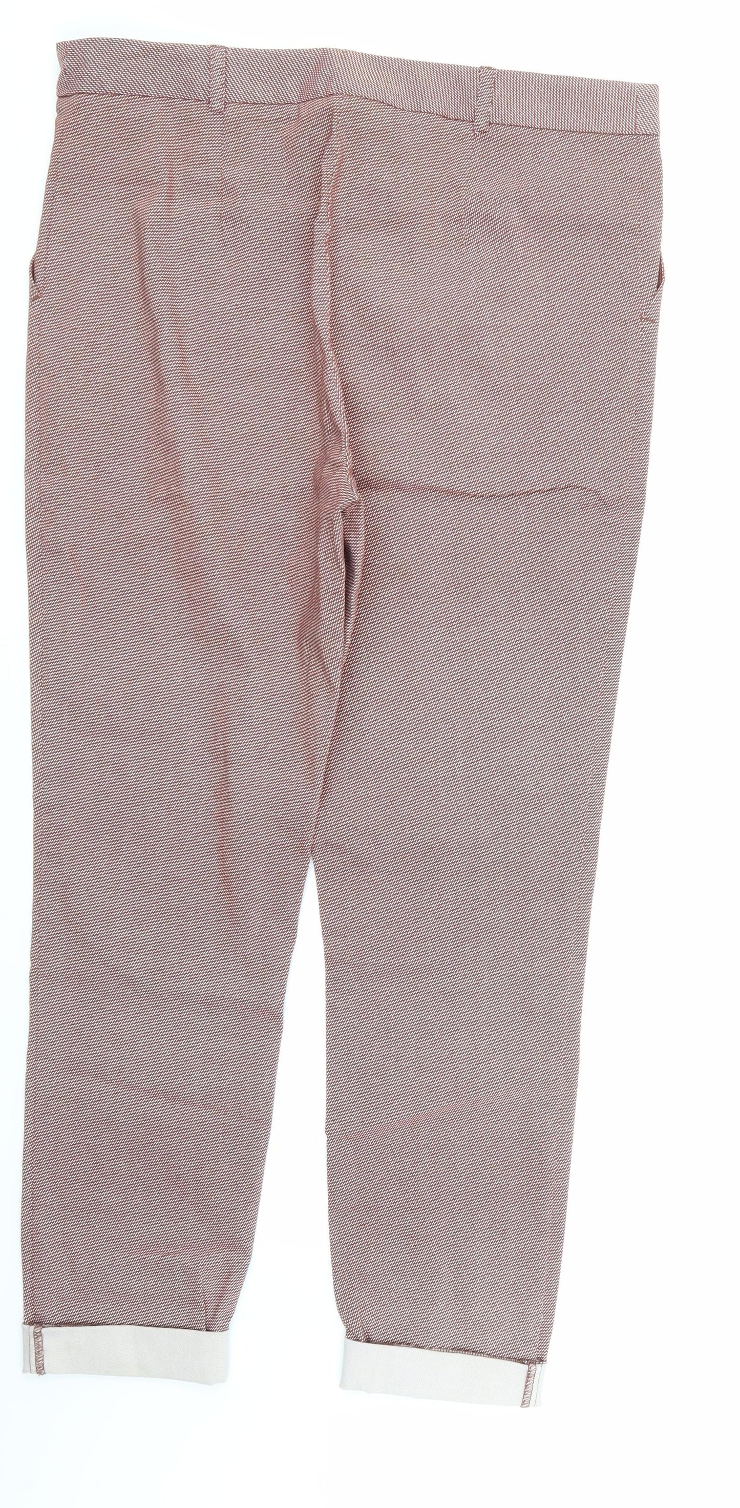 TU Womens Red Check  Sweatpants Trousers Size 12