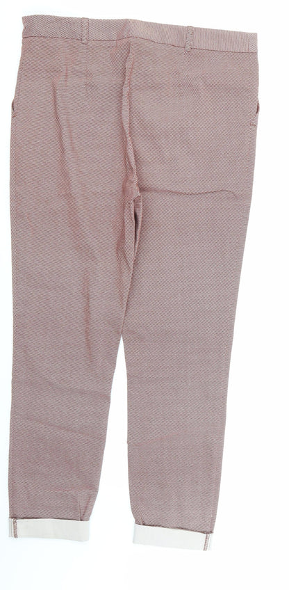 TU Womens Red Check  Sweatpants Trousers Size 12