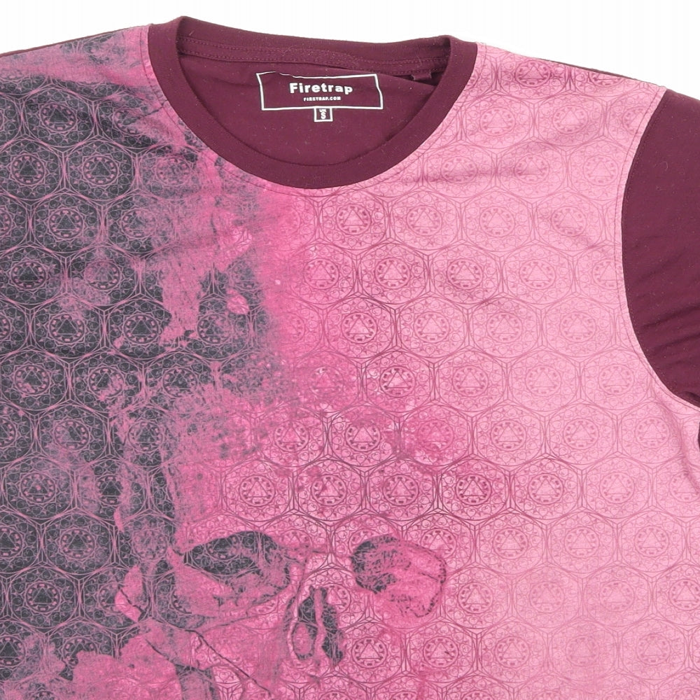 Fire Trap Womens Purple   Basic T-Shirt Size S