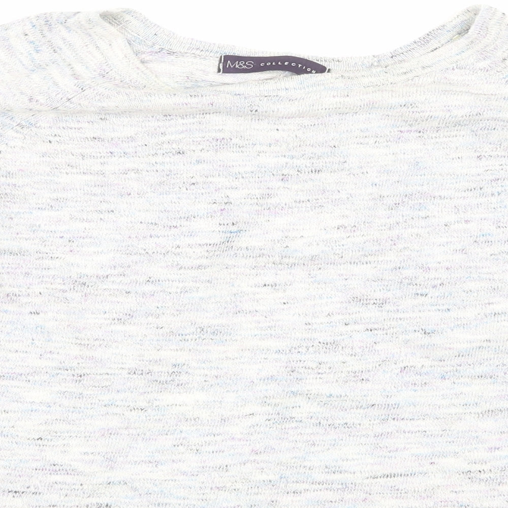 Womens UK Size 14 Marks and Spencer Grey Basic T-Shirt