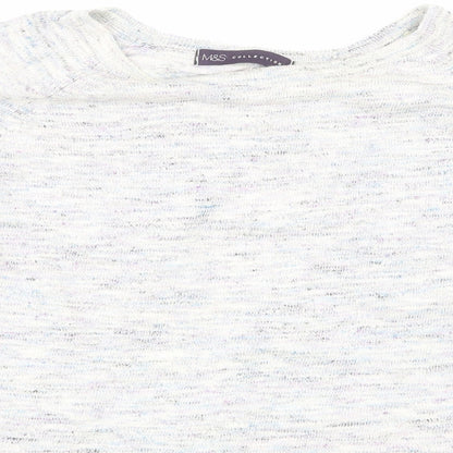 Womens UK Size 14 Marks and Spencer Grey Basic T-Shirt