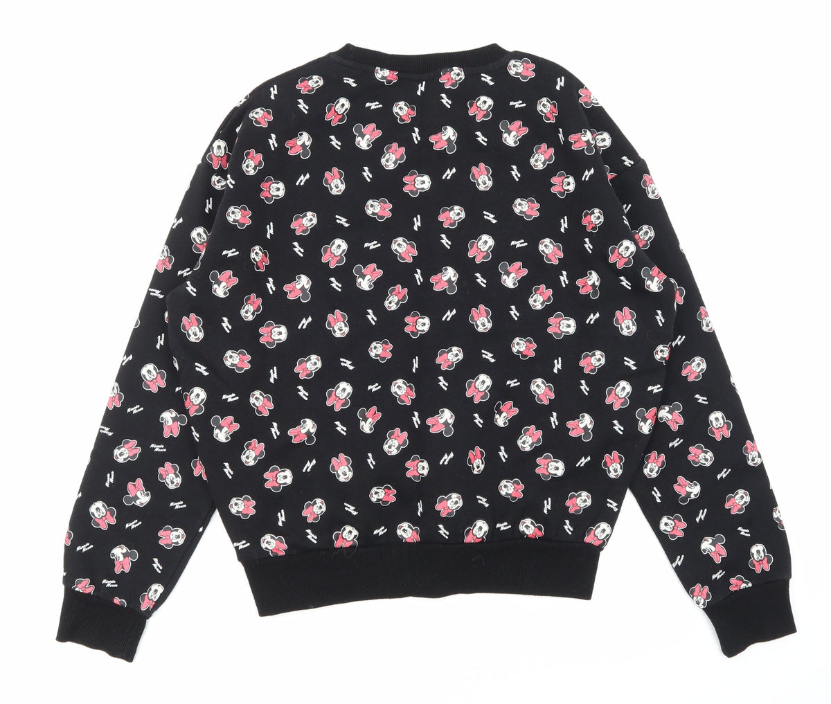 Primark Womens Black Animal Print  Pullover Sweatshirt Size 6