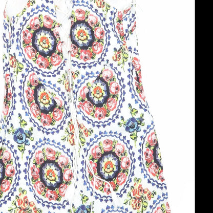 the jetset Womens White Argyle/Diamond  Shirt Dress  Size S