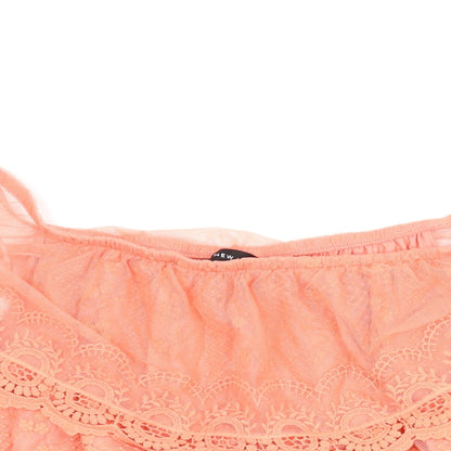 Womens UK Size 14 New Look Orange Basic Blouse
