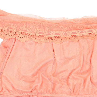 Womens UK Size 14 New Look Orange Basic Blouse