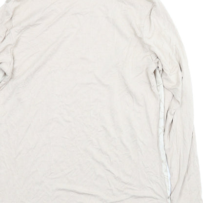 Womens UK Size 10 Classic Beige Basic Blouse