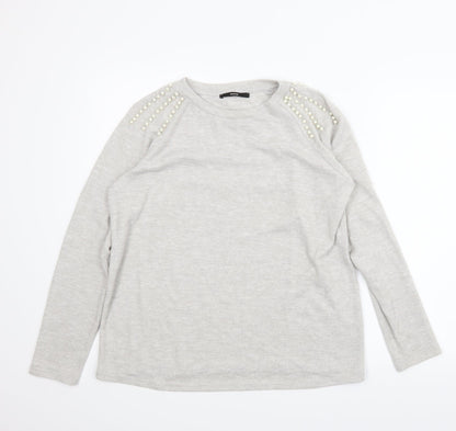 George Womens Grey   Pullover Jumper Size M