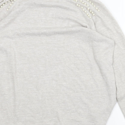 George Womens Grey   Pullover Jumper Size M