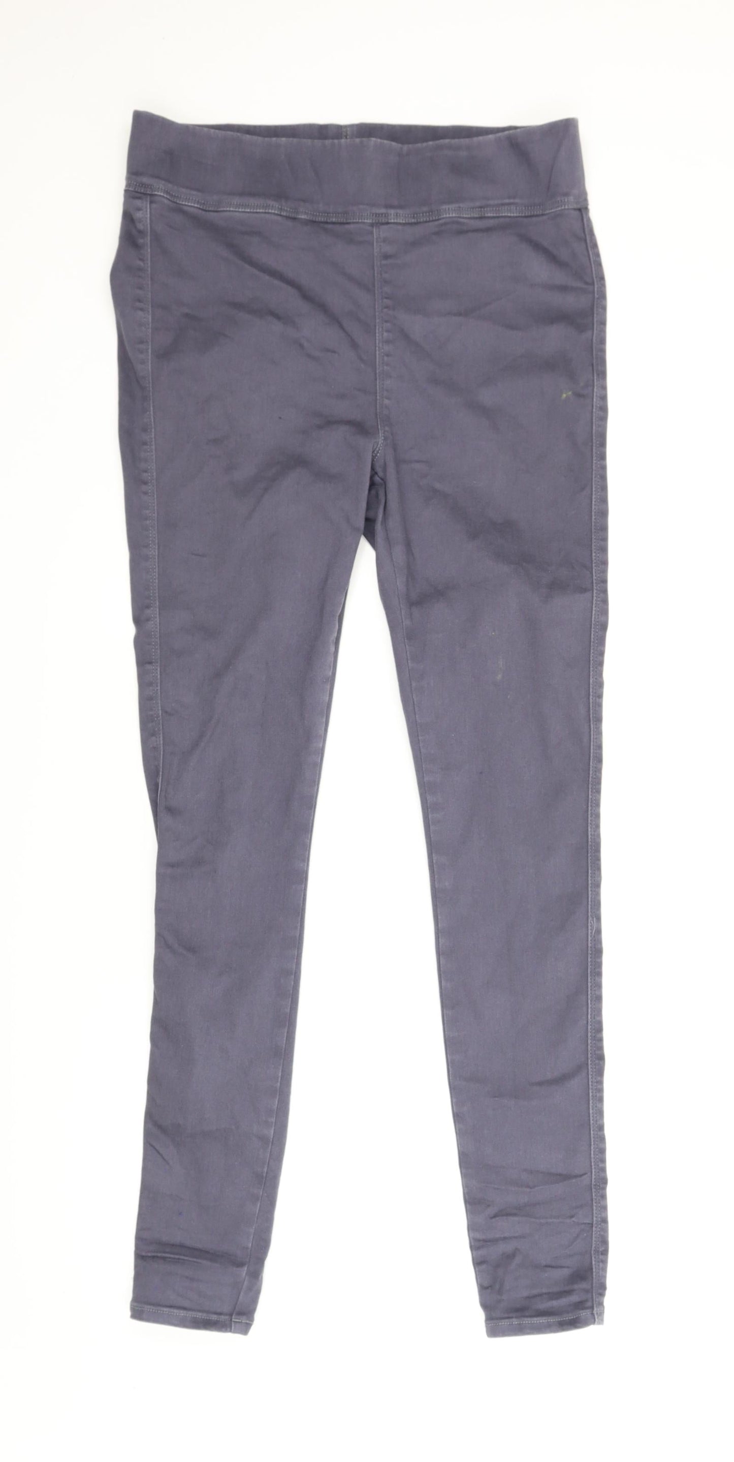 Womens UK Size 14 Very Regular Fit Carrot Grey Trousers
