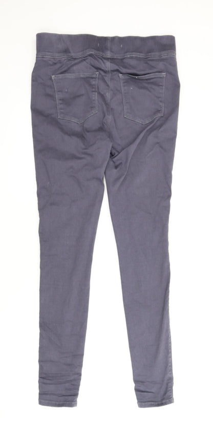 Womens UK Size 14 Very Regular Fit Carrot Grey Trousers