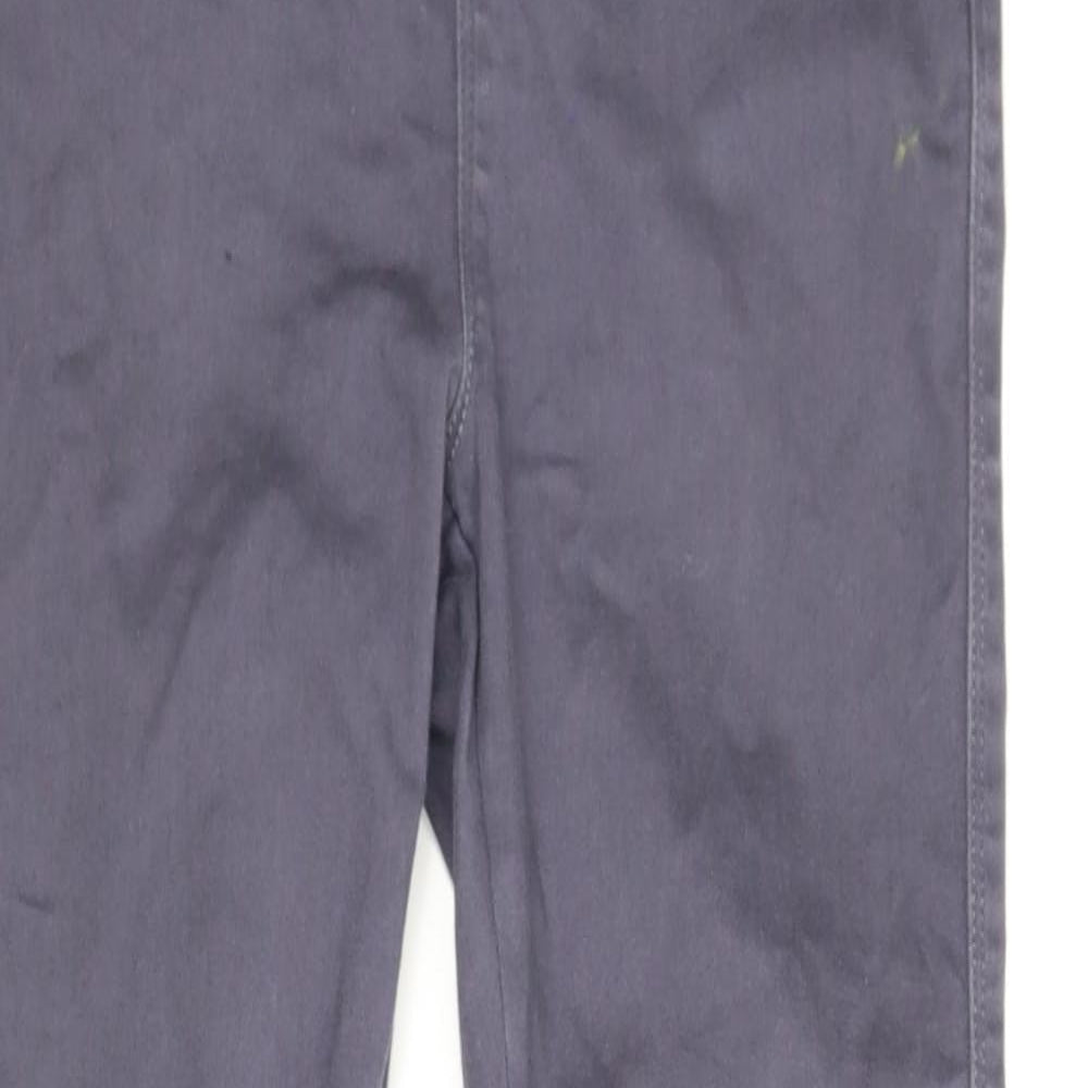 Womens UK Size 14 Very Regular Fit Carrot Grey Trousers
