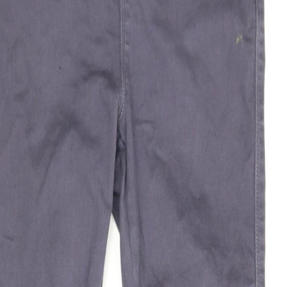 Womens UK Size 14 Very Regular Fit Carrot Grey Trousers