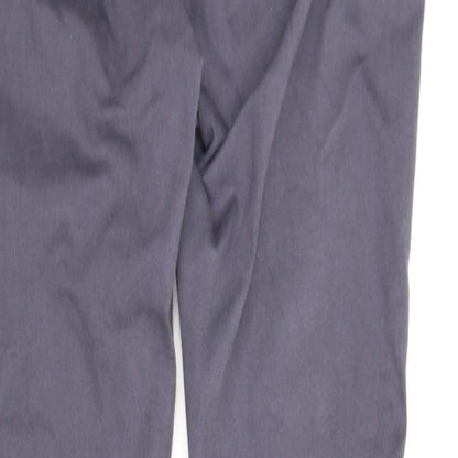 Womens UK Size 14 Very Regular Fit Carrot Grey Trousers