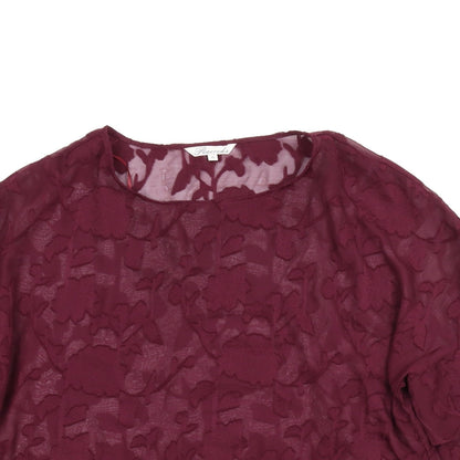 Womens UK Size 16 Peacocks Purple Basic Blouse