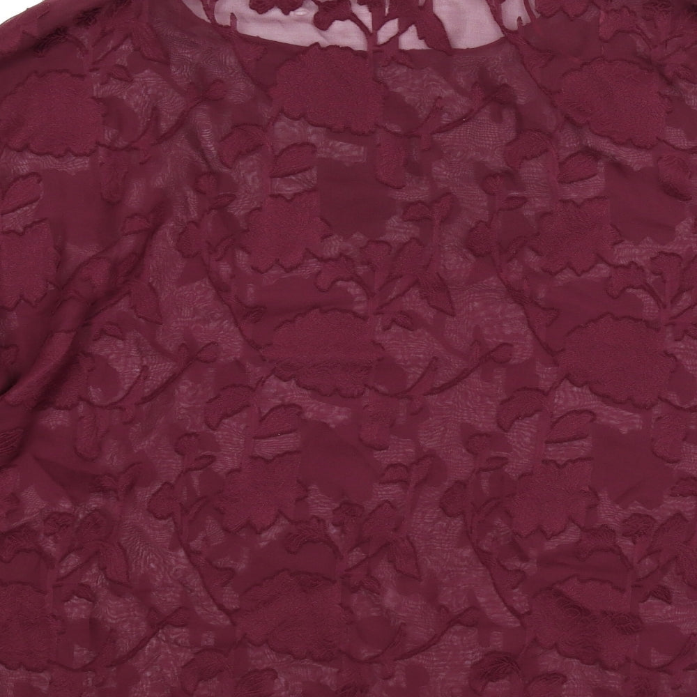 Womens UK Size 16 Peacocks Purple Basic Blouse