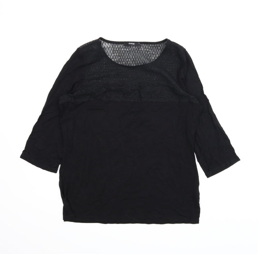 George Womens Black   Basic Blouse Size 14