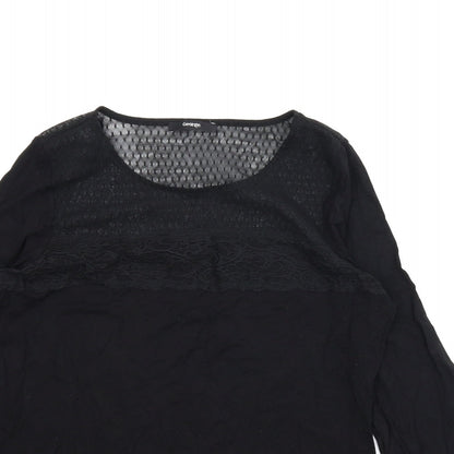 George Womens Black   Basic Blouse Size 14