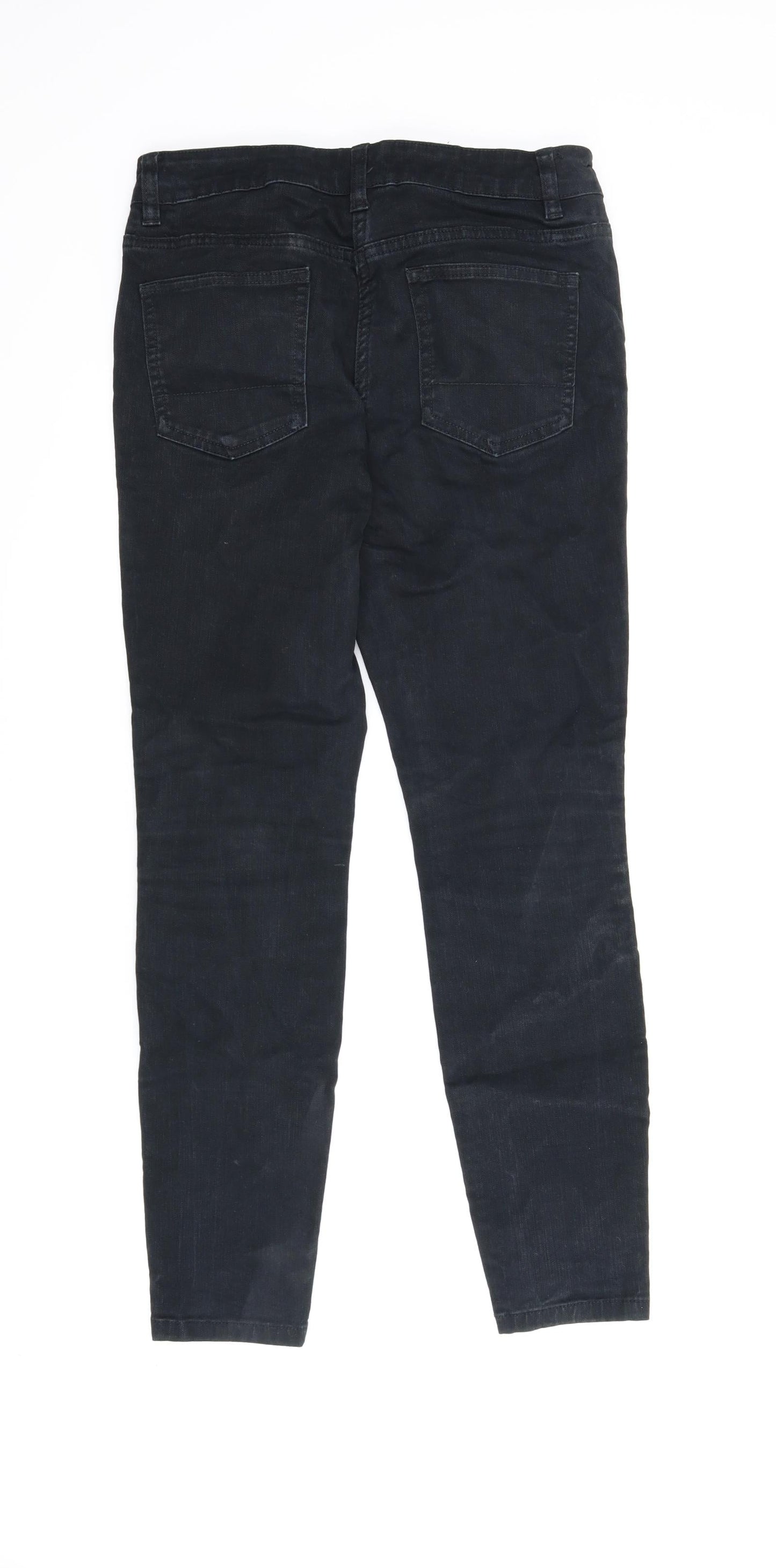 NEXT Womens Black  Denim Skinny Jeans Size 10 L27.5 in