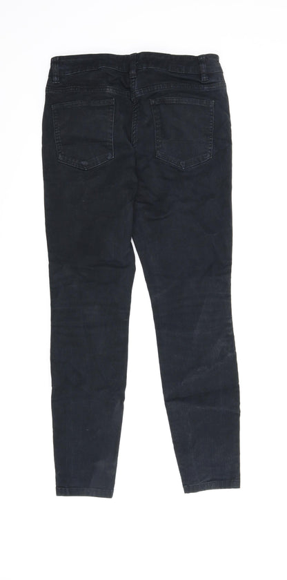 NEXT Womens Black  Denim Skinny Jeans Size 10 L27.5 in