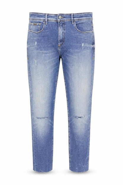 Mens UK Size 30 Salsa Regular Fit Tapered Blue Jeans