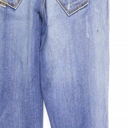 Mens UK Size 30 Salsa Regular Fit Tapered Blue Jeans