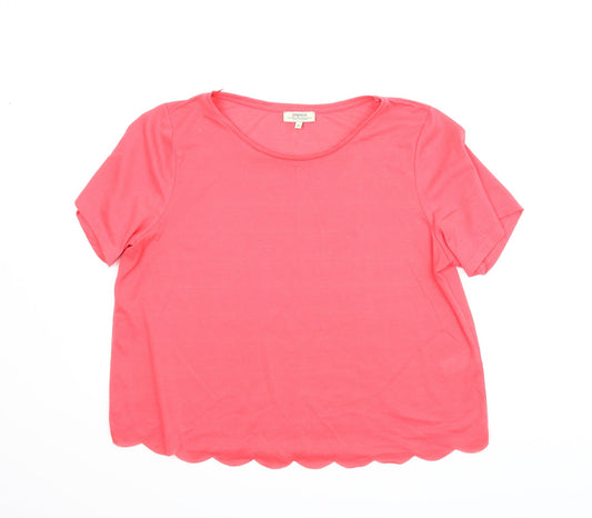 Womens UK Size 16 Papaya Pink Basic Blouse
