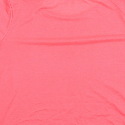 Womens UK Size 16 Papaya Pink Basic Blouse