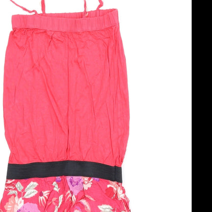 H&M Girls Pink Floral  Romper One-Piece Size 9-10 Years