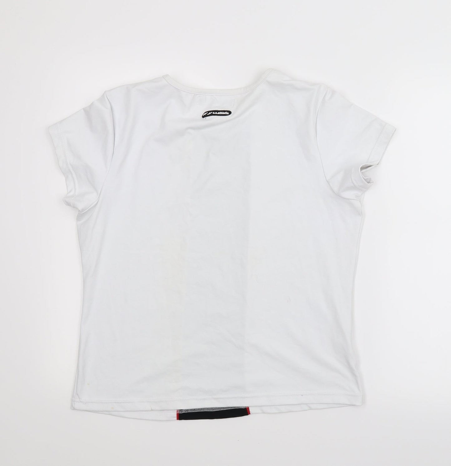US Athletic Mens White    T-Shirt Size 16