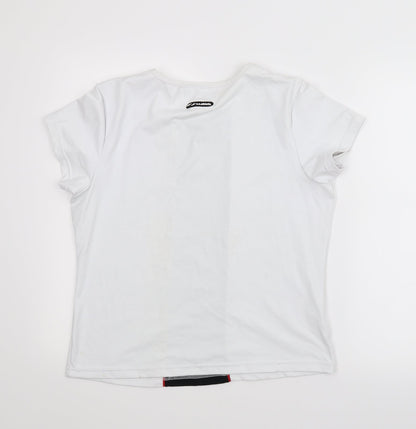 US Athletic Mens White    T-Shirt Size 16