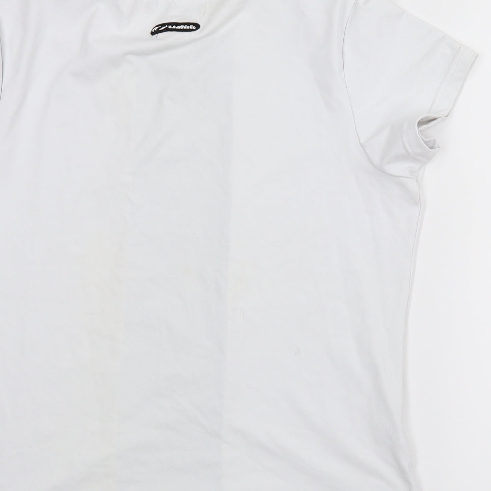 US Athletic Mens White    T-Shirt Size 16