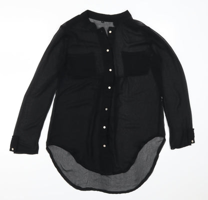 Preworn Womens Black   Basic Button-Up Size S