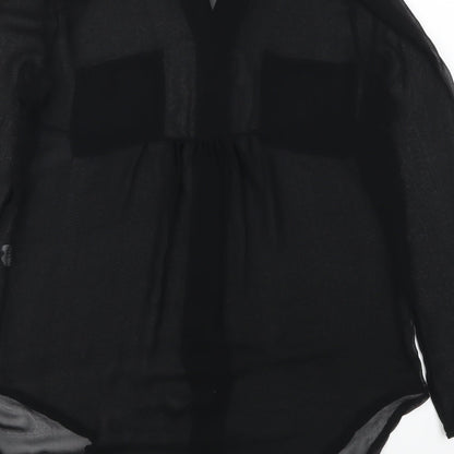 Preworn Womens Black   Basic Button-Up Size S