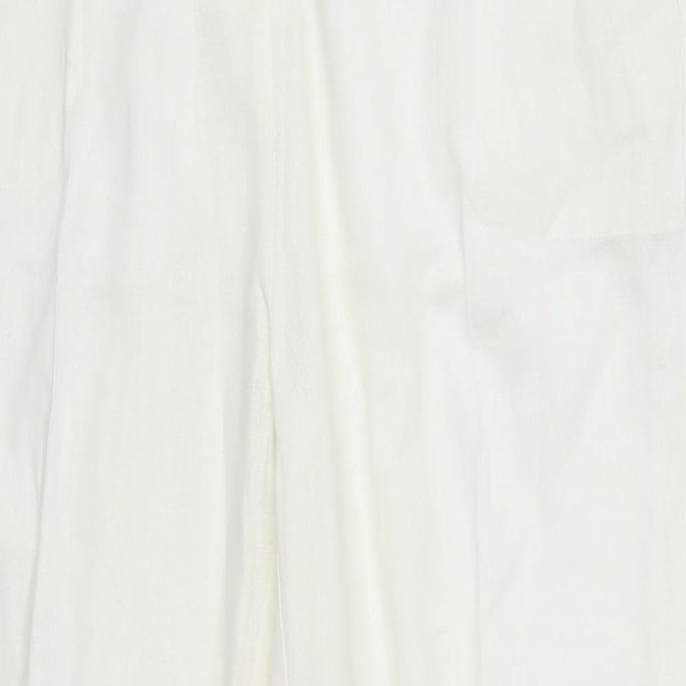 Womens UK Size 16 Anna Rose Regular Fit  White Trousers