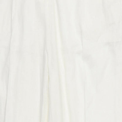 Womens UK Size 16 Anna Rose Regular Fit  White Trousers