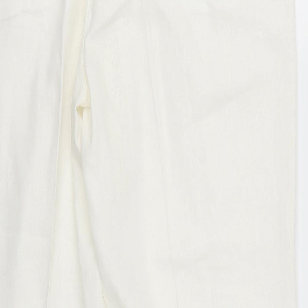 Womens UK Size 16 Anna Rose Regular Fit  White Trousers