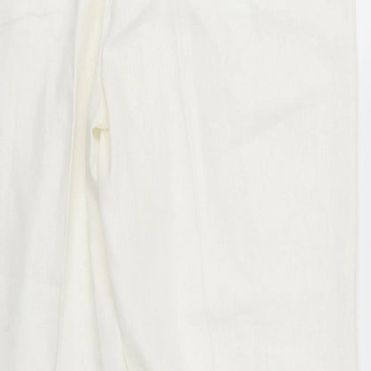 Womens UK Size 16 Anna Rose Regular Fit  White Trousers