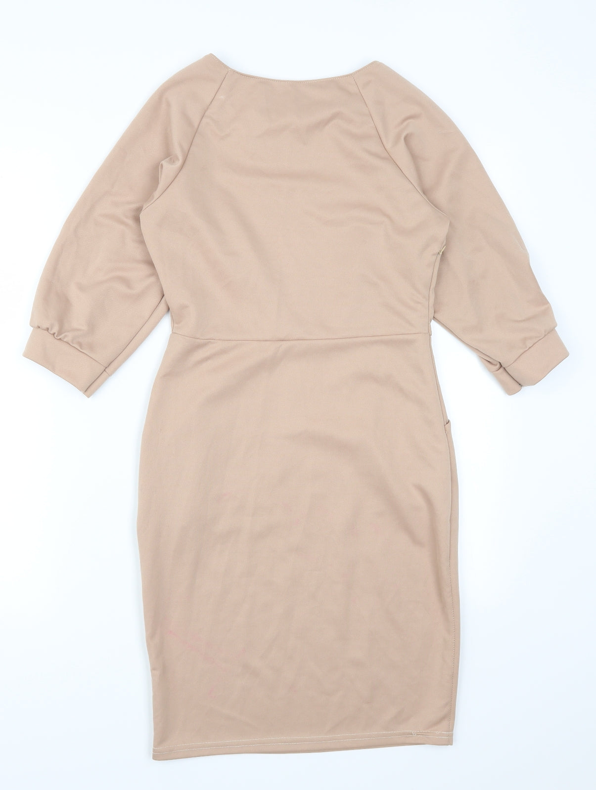 XuiyaFashion Womens Beige   Pencil Dress  Size S