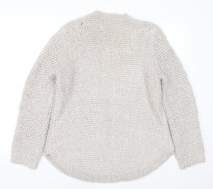 Bonmarché Womens Grey   Cardigan Jumper Size M